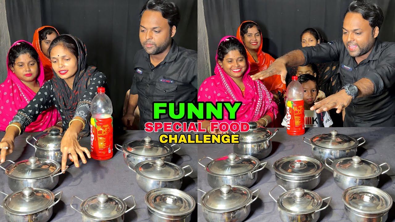 Surprise Pot Bottle Flipping Challenge With Family #food #pot #funny 