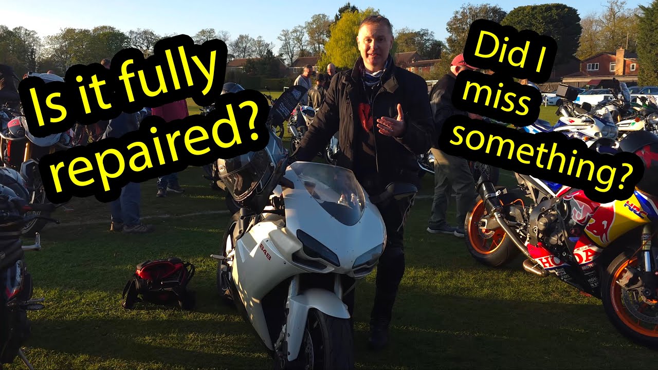 My crash damaged Ducati 848 gets a second opinion