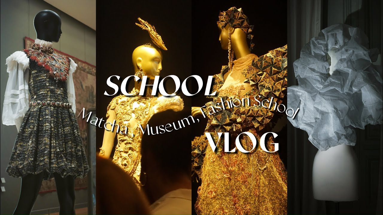 School Vlog | matcha, bảo tàng nghệ thuật và trường thời trang  | DU HỌC PHÁP 🇫🇷