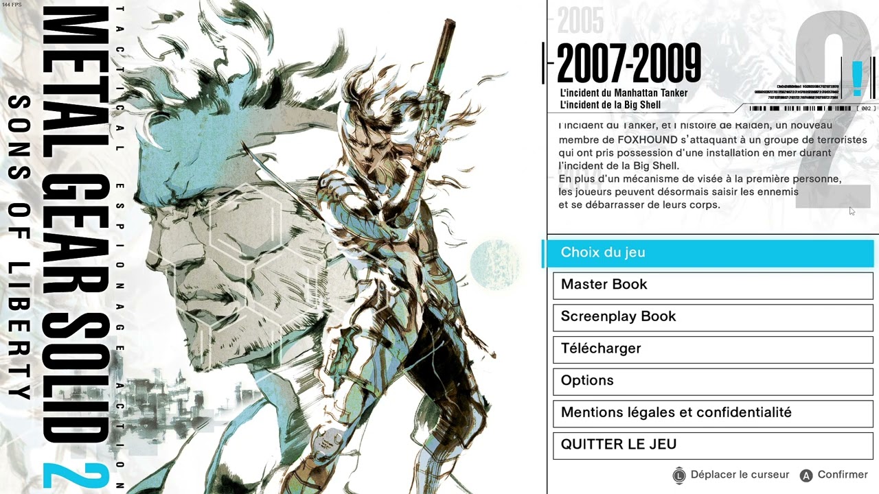Metal Gear Solid 2: Sons of Liberty - Master Collection Menu Theme Song