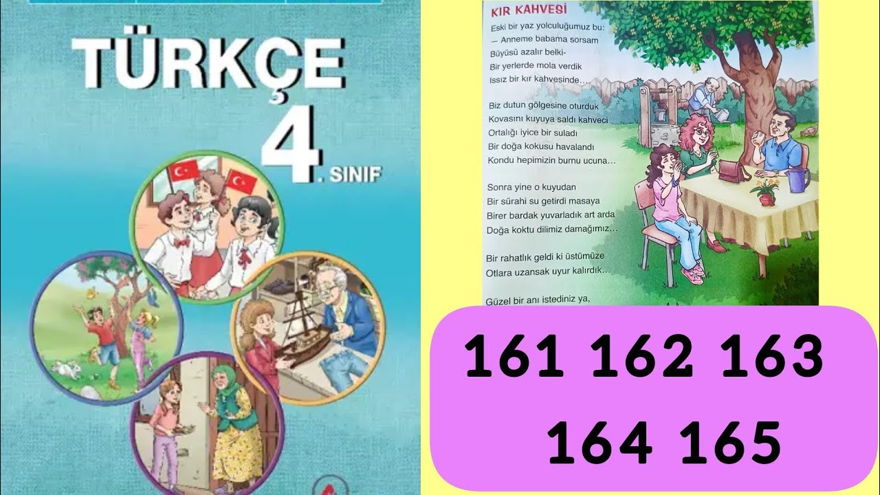4. sınıf Türkçe ders kitabı sayfa 161 162 163 164 165 cevapları / 4. sınıf Türkçe 2026.