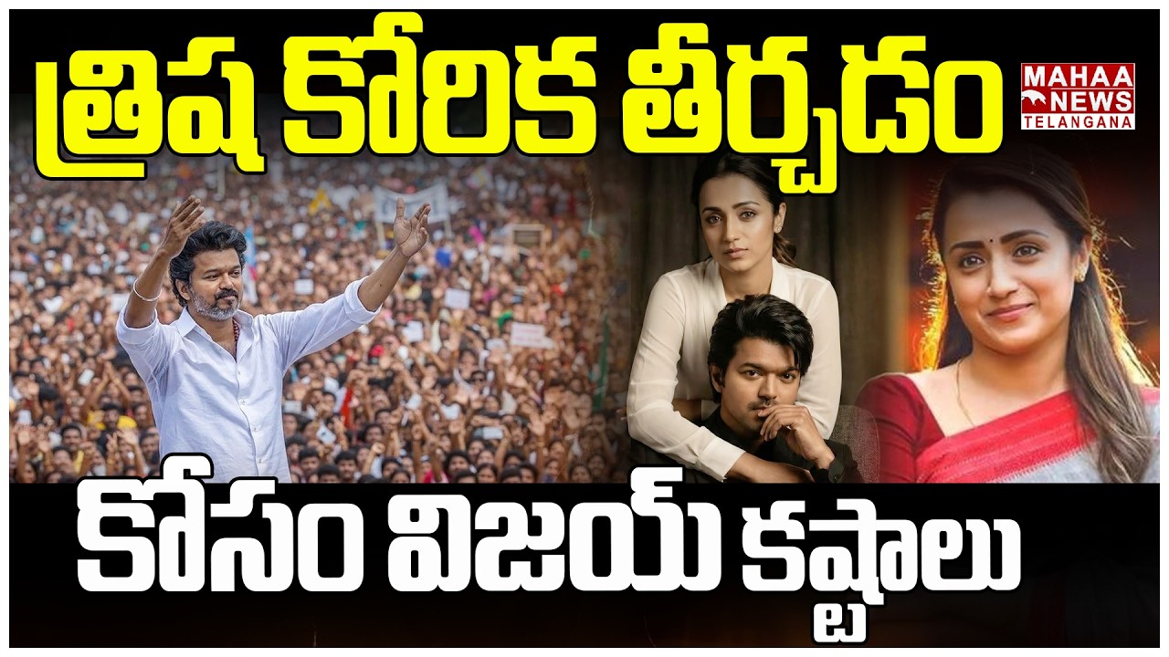 త్రిష కోరిక తీర్చడం కోసం విజయ్! | Vijay Political Entry Behind Reasons | Trisha Aim Revealed | Mahaa
