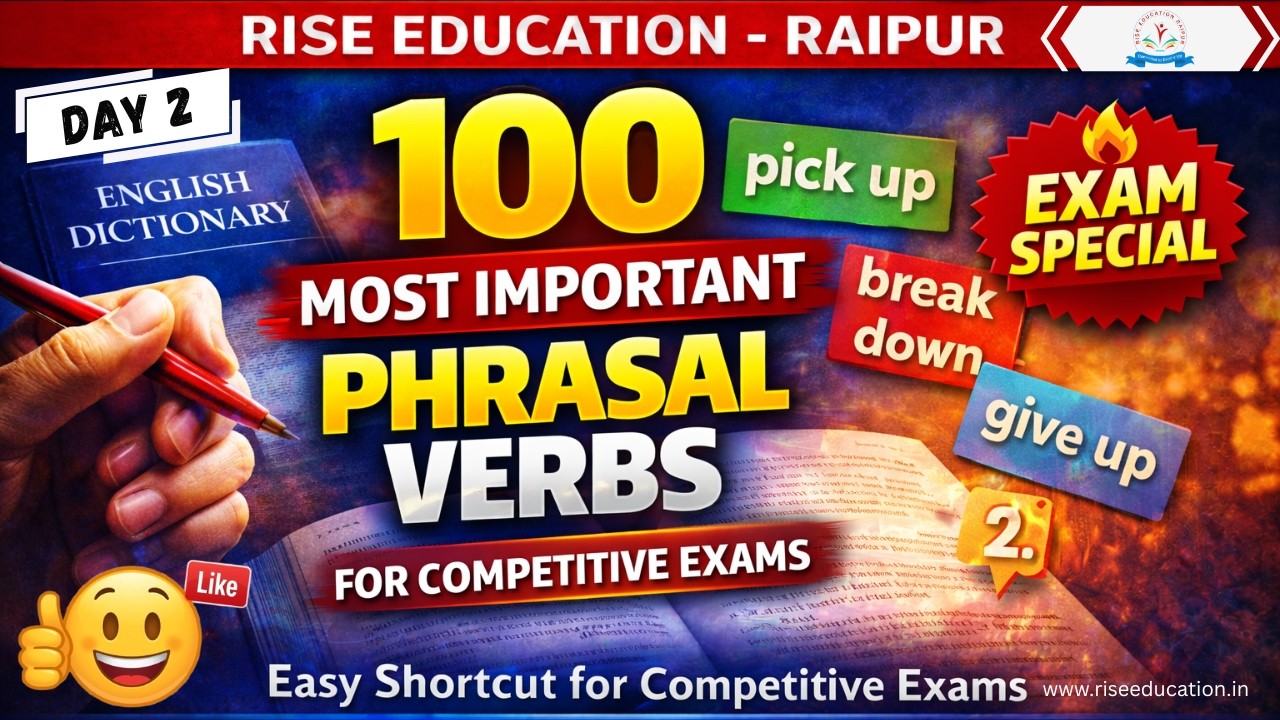 📢 DAY 1, 100 Most Important Phrasal Verbs for Competitive Exams | Complete Revision 🎯🏆