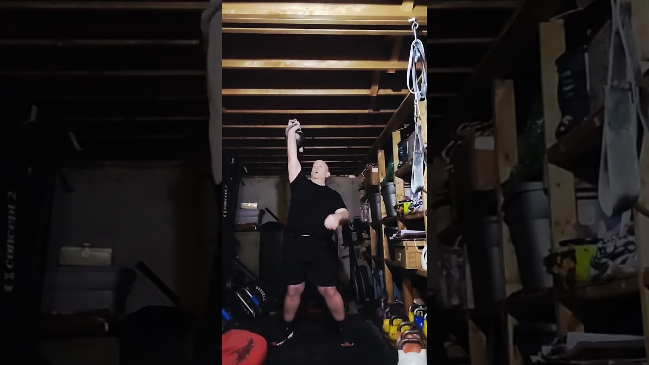 24kg Kettlebell snatch workout |6 min 48/48 (16rpms) #kettlebellworkout 