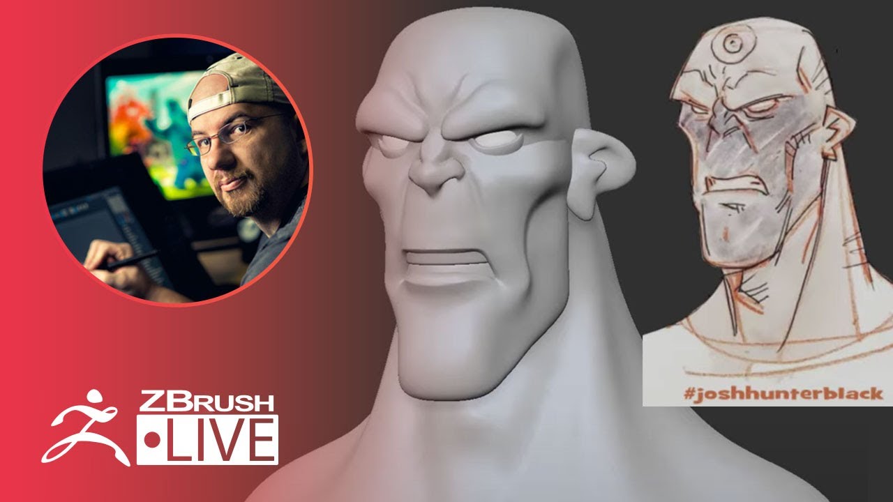 3D Sculpt a Character from an Illustration #withme ! - Shane Olson - ZBrush 2021