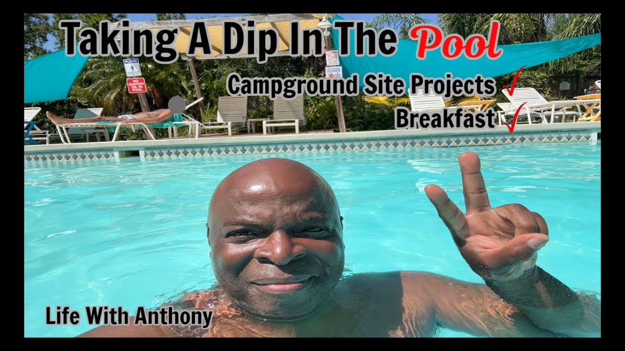 My Tiny RV Life: Taking A Dip In The Pool | Breakfast | Deck Project | Cruise Link Description