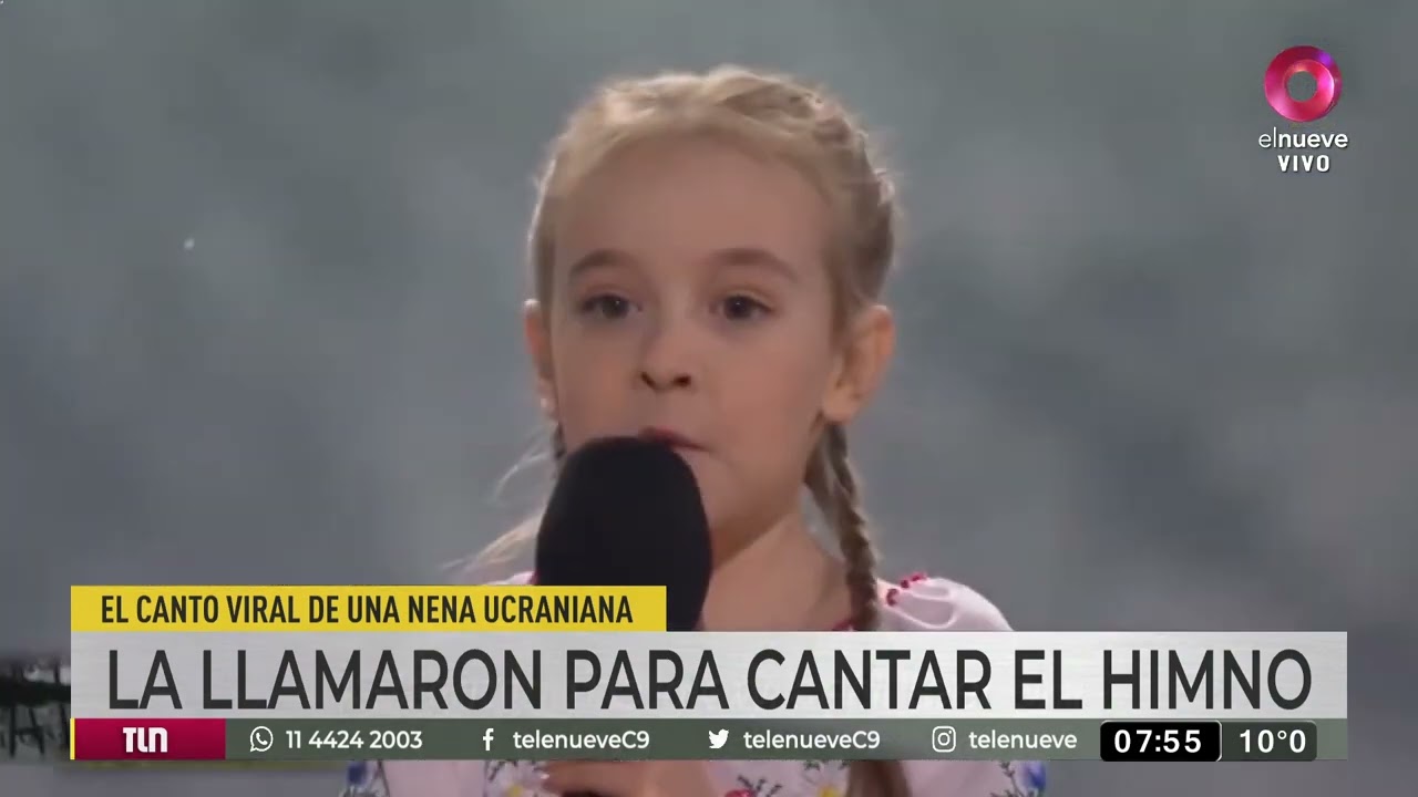 La niña ucraniana que se hizo viral por cantar 