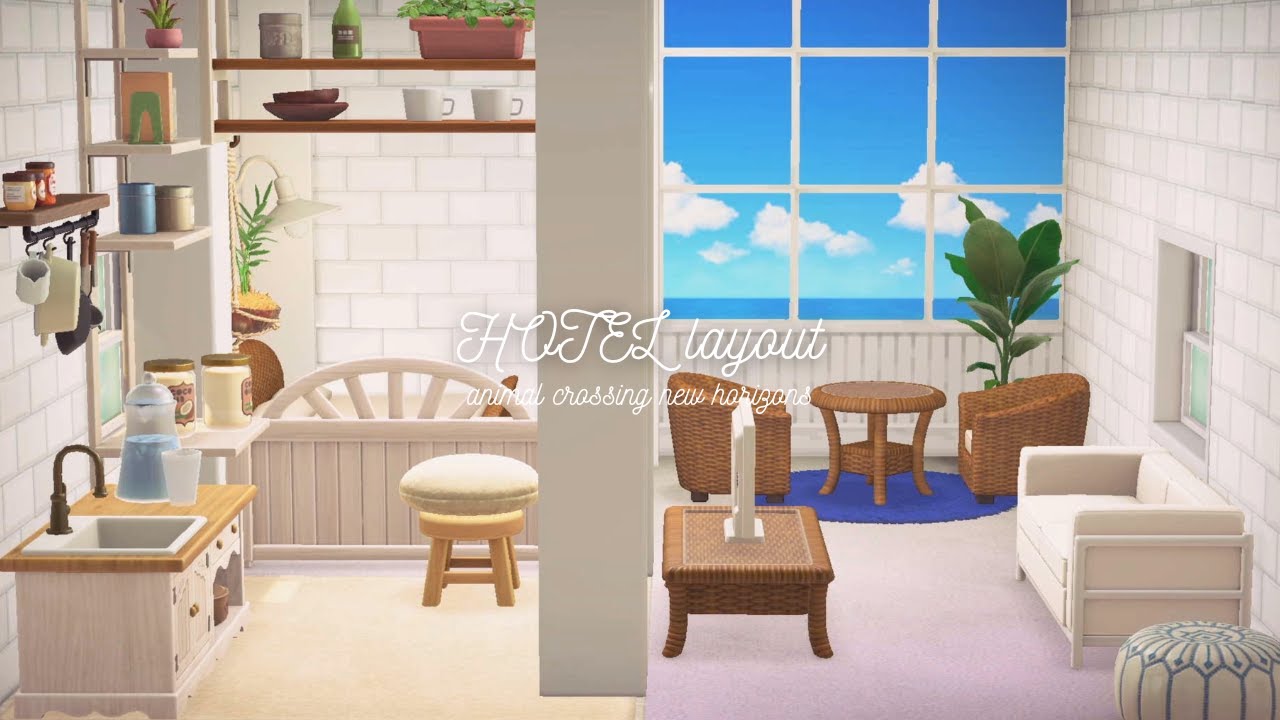 【あつ森】新家具を使ってホテルの部屋作り｜海沿いの部屋｜acnh｜あつ森｜