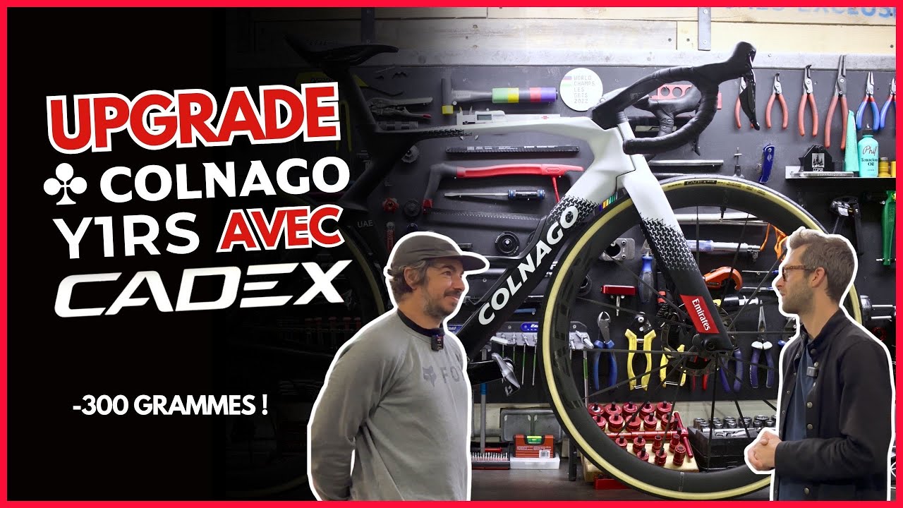 UPGRADE COLNAGO Y1RS AVEC COMPOSANTS CADEX : - 300 GRAMMES !