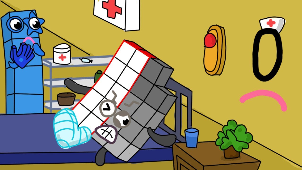 Numberblocks 19's enthusiasm for getting well soon  l Numberblocks fanmade coloring story