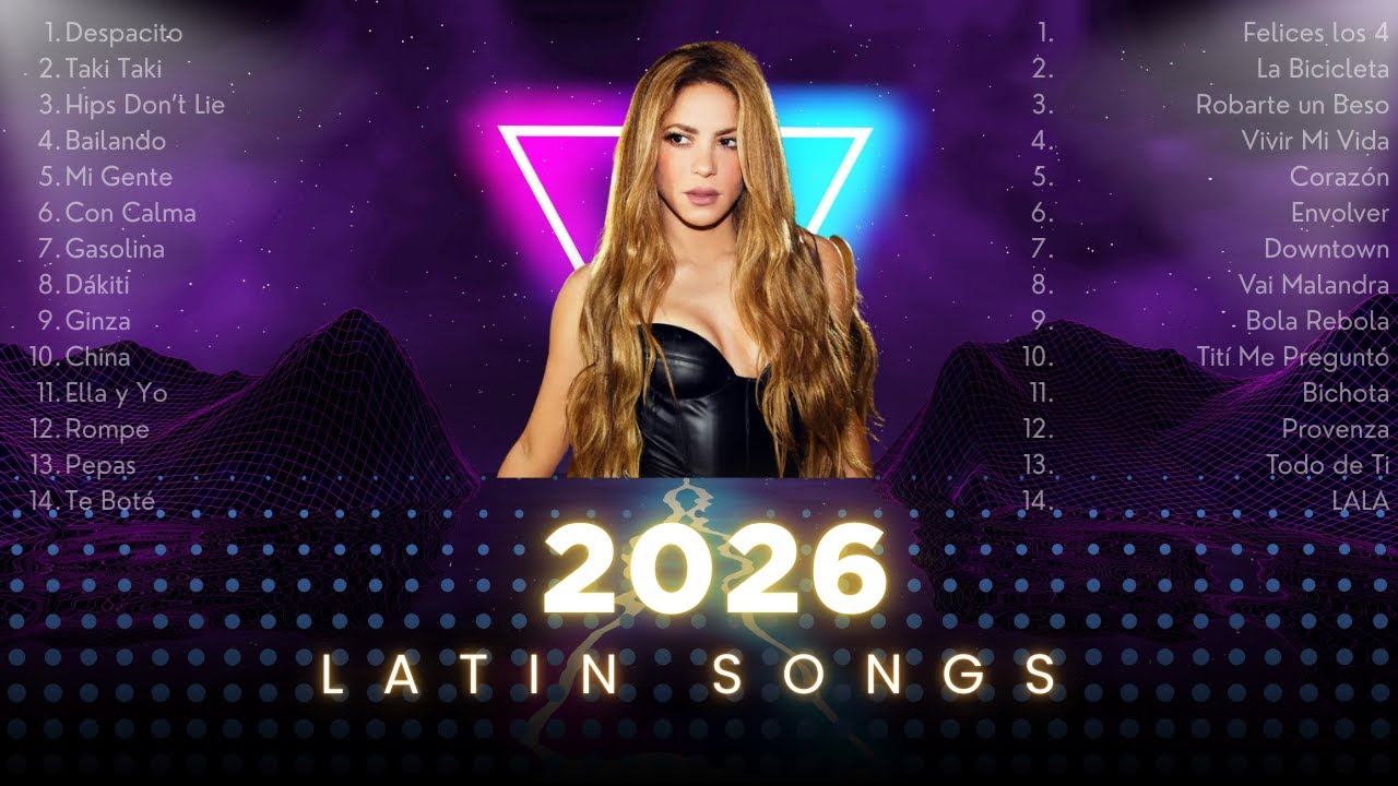 Shakira, Bad Bunny, IZA, Karol G Luis Fonsi, Latin Pop Hits 2026 🌴 | Reggaeton & Global Pop Playlist