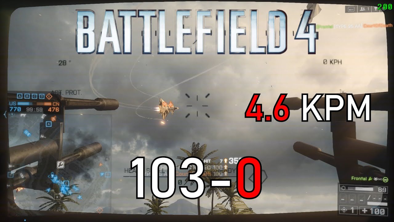 103-0 Mobile AA Killstreak on Hainan Resort | Battlefield 4