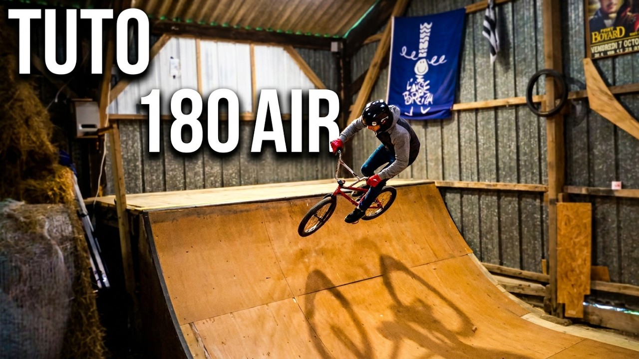 tuto:180 courbe en bmx . #BMX