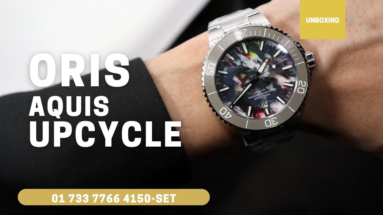 Unboxing Oris Aquis Date Upcycle 41.5mm 01 733 7766 4150-Set