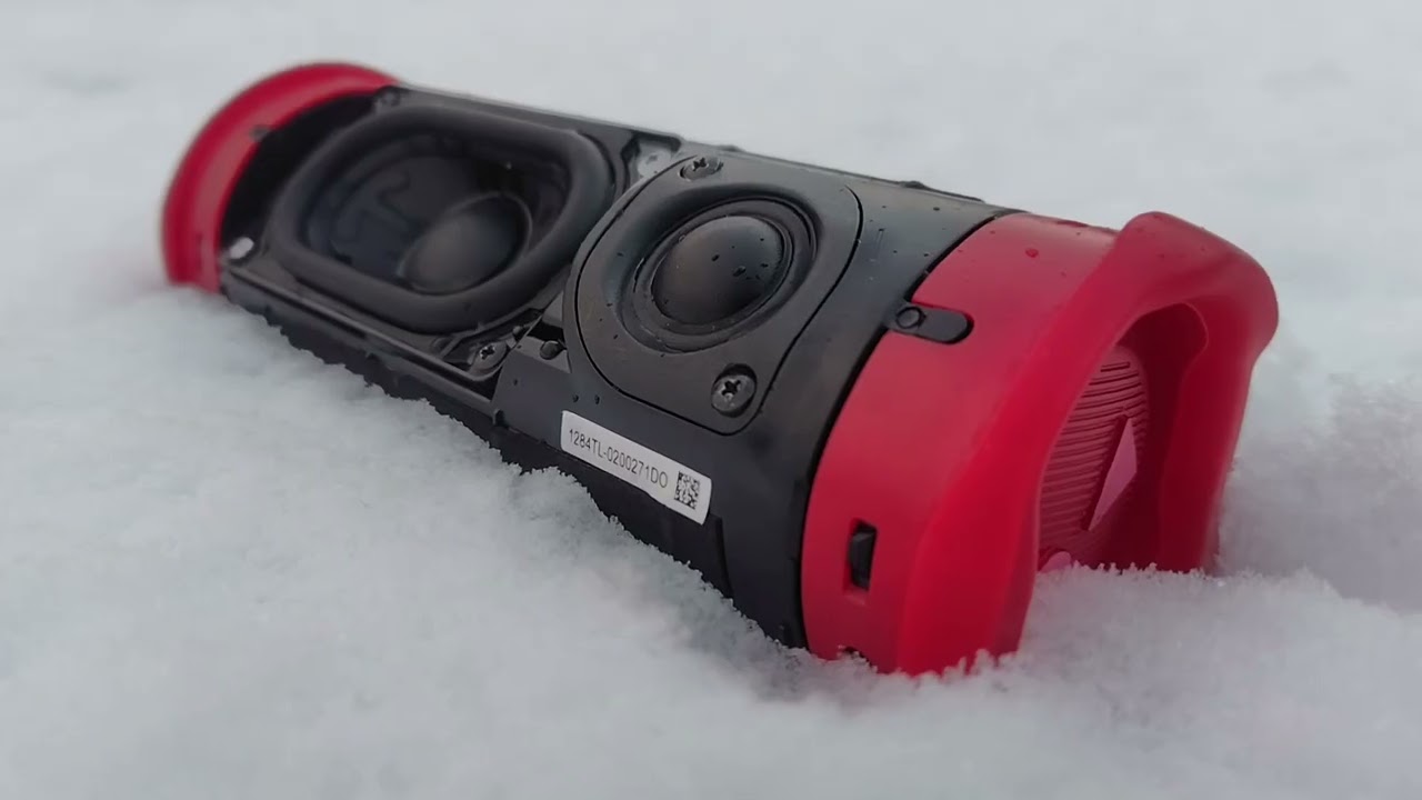 JBL雪の中でBass test