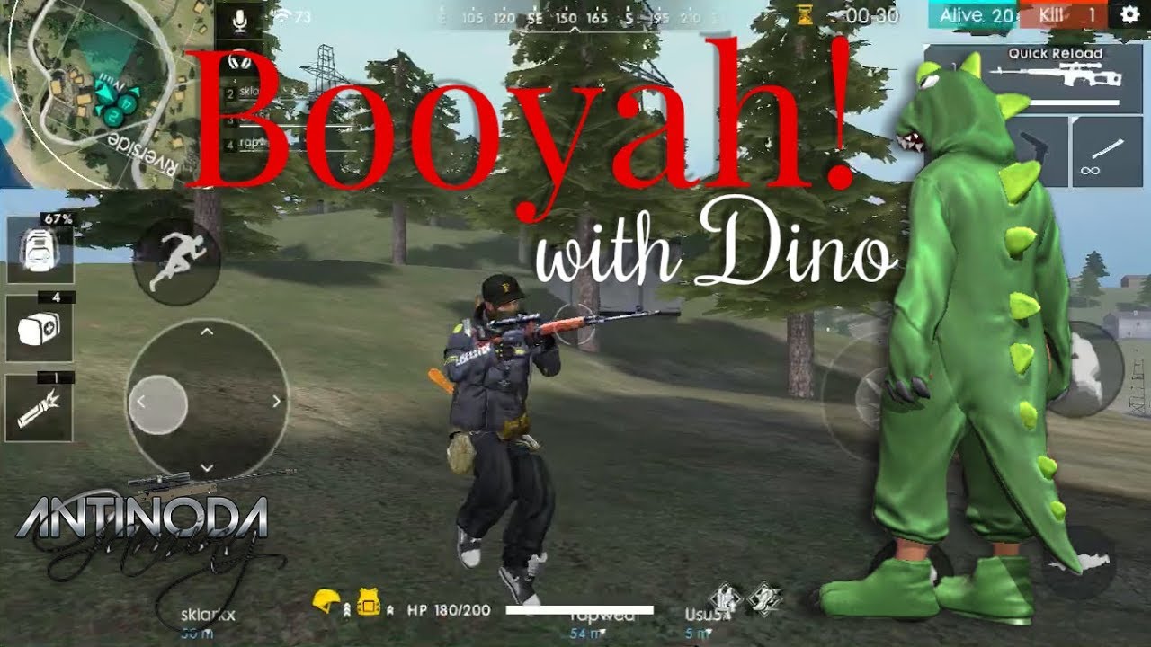 Booyah! with Dino -  Free Fire Battleground
