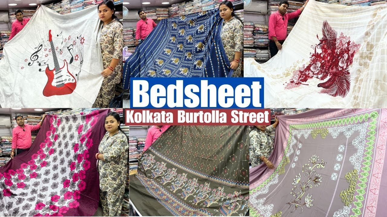 Pure Cotton Bedsheet Collection in kolkata Barabazar | Arti Bedcover Burtolla Street