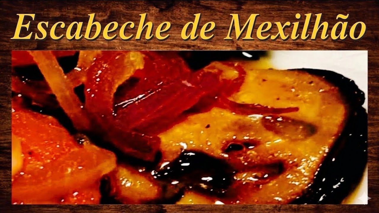 🥄 ESCABECHE DE MEXILHÃO Inspirado no Chef estrelado Martin Berasategui. Sinta-se um grande chef!