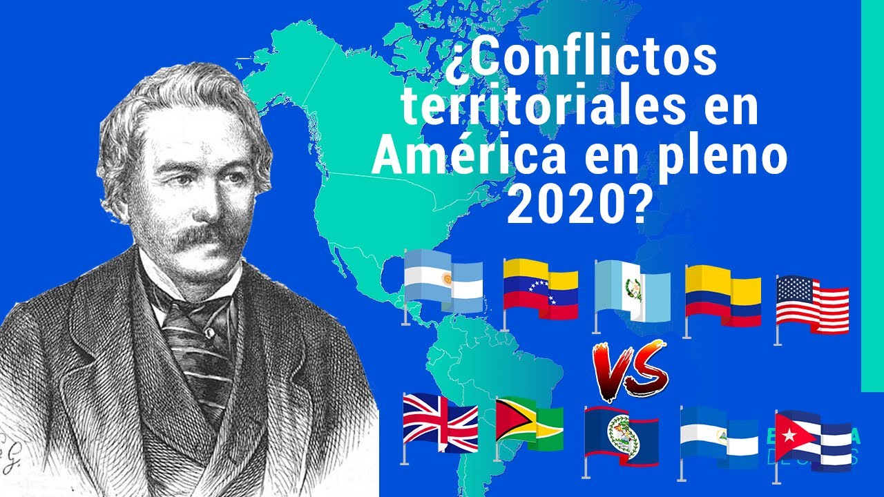 🇦🇷🇻🇪🇬🇹🇳🇮🇨🇺5 CONFLICTOS TERRITORIALES en AM&Eacute;RICA vigentes en el 2020 🇬🇧🇬🇾🇧🇿🇨🇴🇺🇸 - El Mapa de Sebas