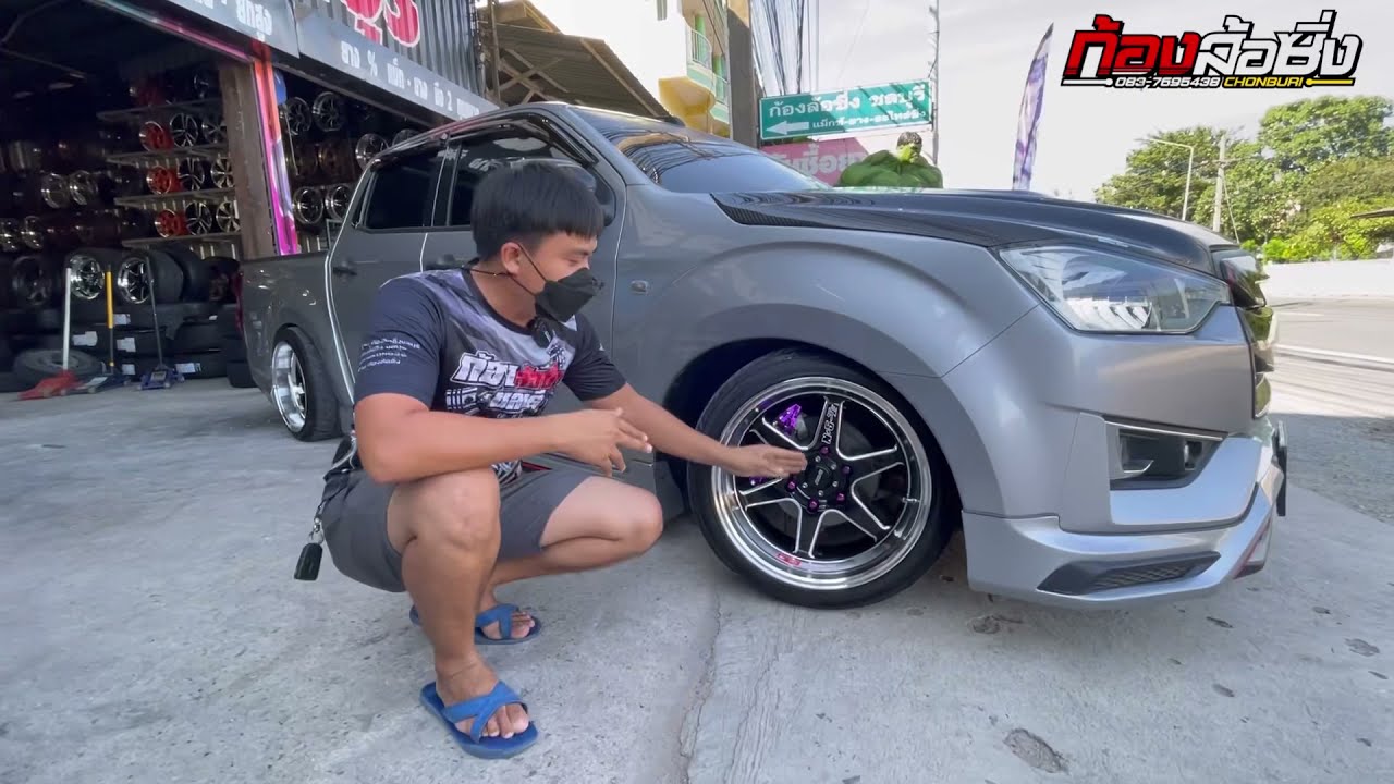 เปลี่ยนล้อใหม่ N5-SE อีซุซุ จัดทรงด้วยถุงลม ตามมาชม