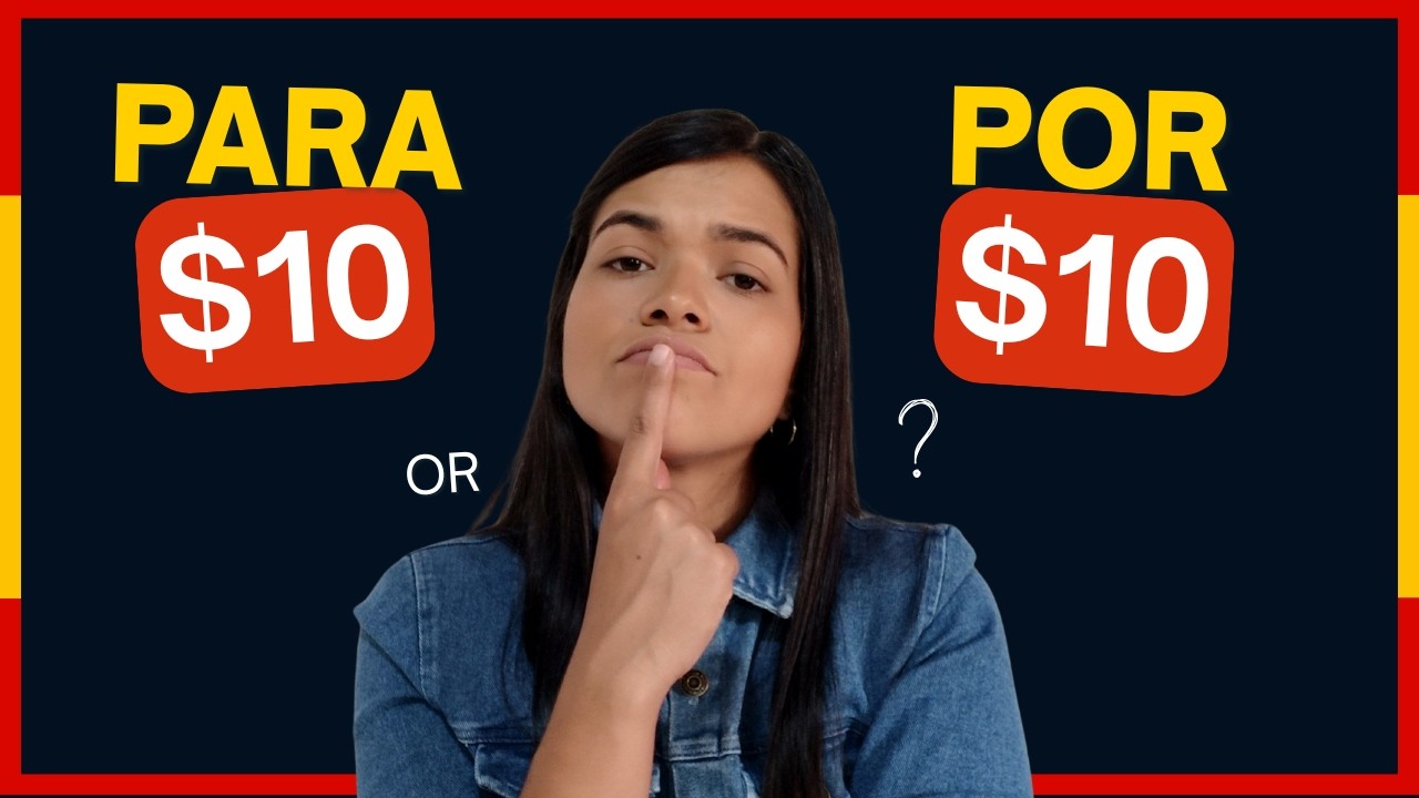 When to use POR and PARA with DINERO (Real Examples) 💡