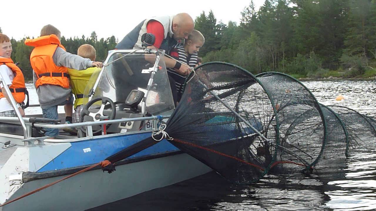 De Nordiske Jakt- og Fiskedager 2013, Elverum. Storrusa tømmes for fisk.