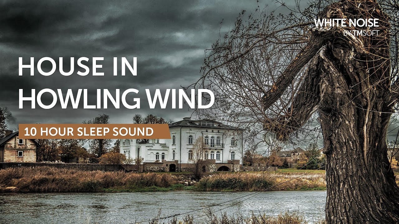 Creaky House in Howling Wind Sleep Sound - 10 Hours - Black Screen