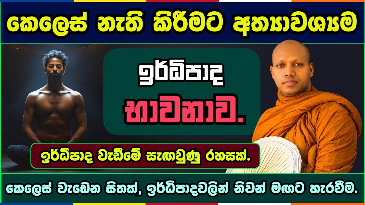 ඉර්ධිපාද වැඩීමේ සැඟවුණු රහසක් | Hasalaka seelavimala thero | හසලක සීලවිමල හිමි | #බණ #ධර්මදේශනා