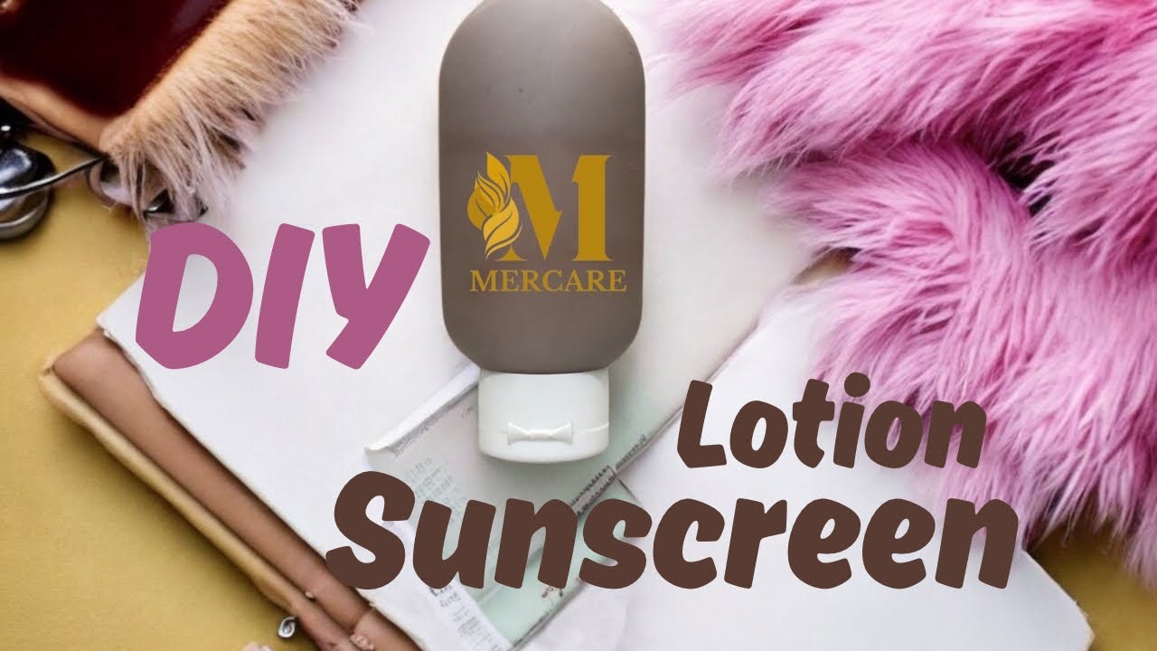DIY Sunscreen Lotion daily glow shield SPF +50   وافى شمس طبيعى و فعال للاستخدام اليومي