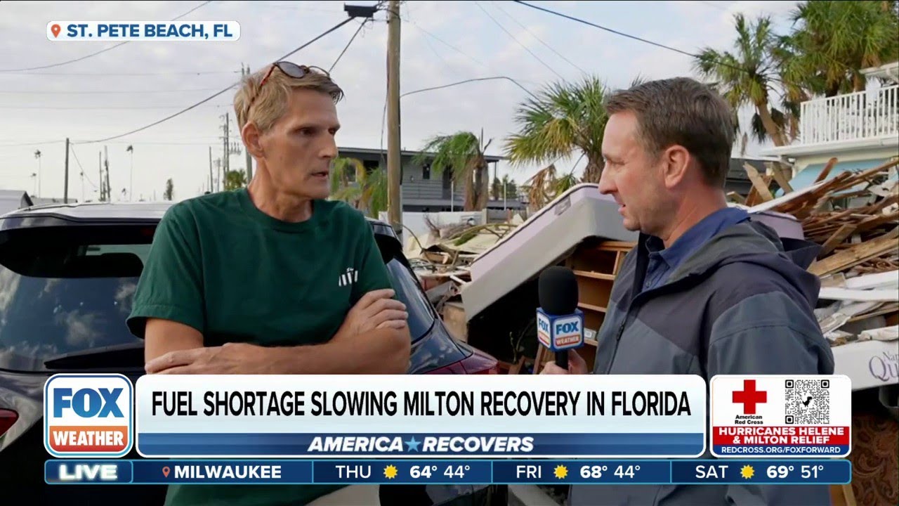 Milton Survivors Face Shortage Of Supplies Following Category 3 Hurricane.
