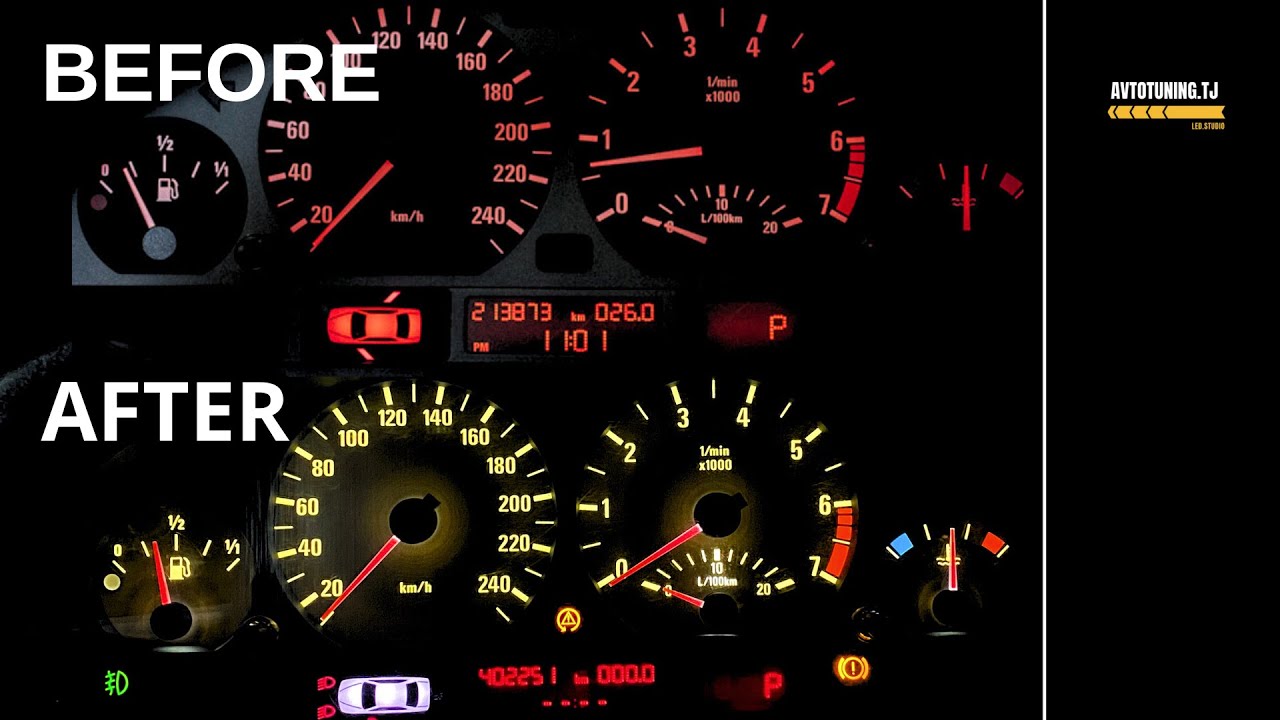 BMW E46 Gauge Cluster MOD — M Style Lighting! BEFORE & AFTER
