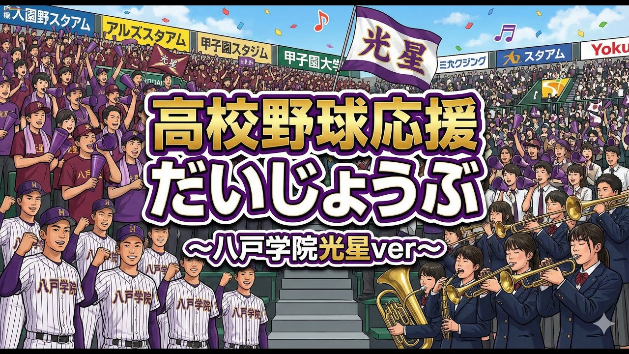 【聞き流し】だいじょうぶ~八戸学院光星ver~#応援歌 #高校野球