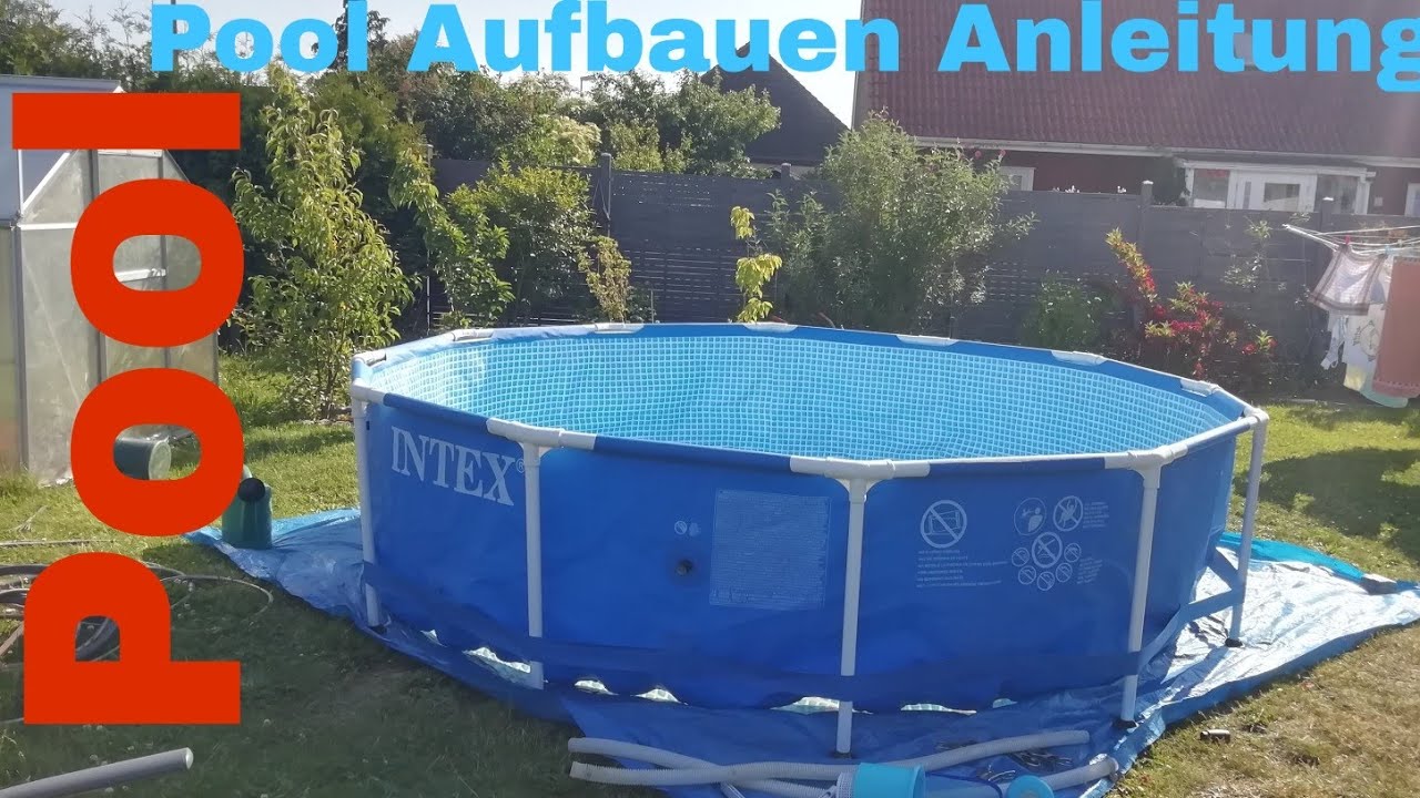 Pool aufbauen Anleitung Intex Family Pool