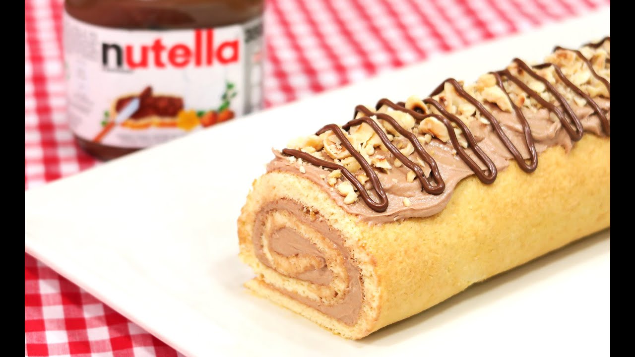 Brazo de Gitano de Nutella | Cake Roll