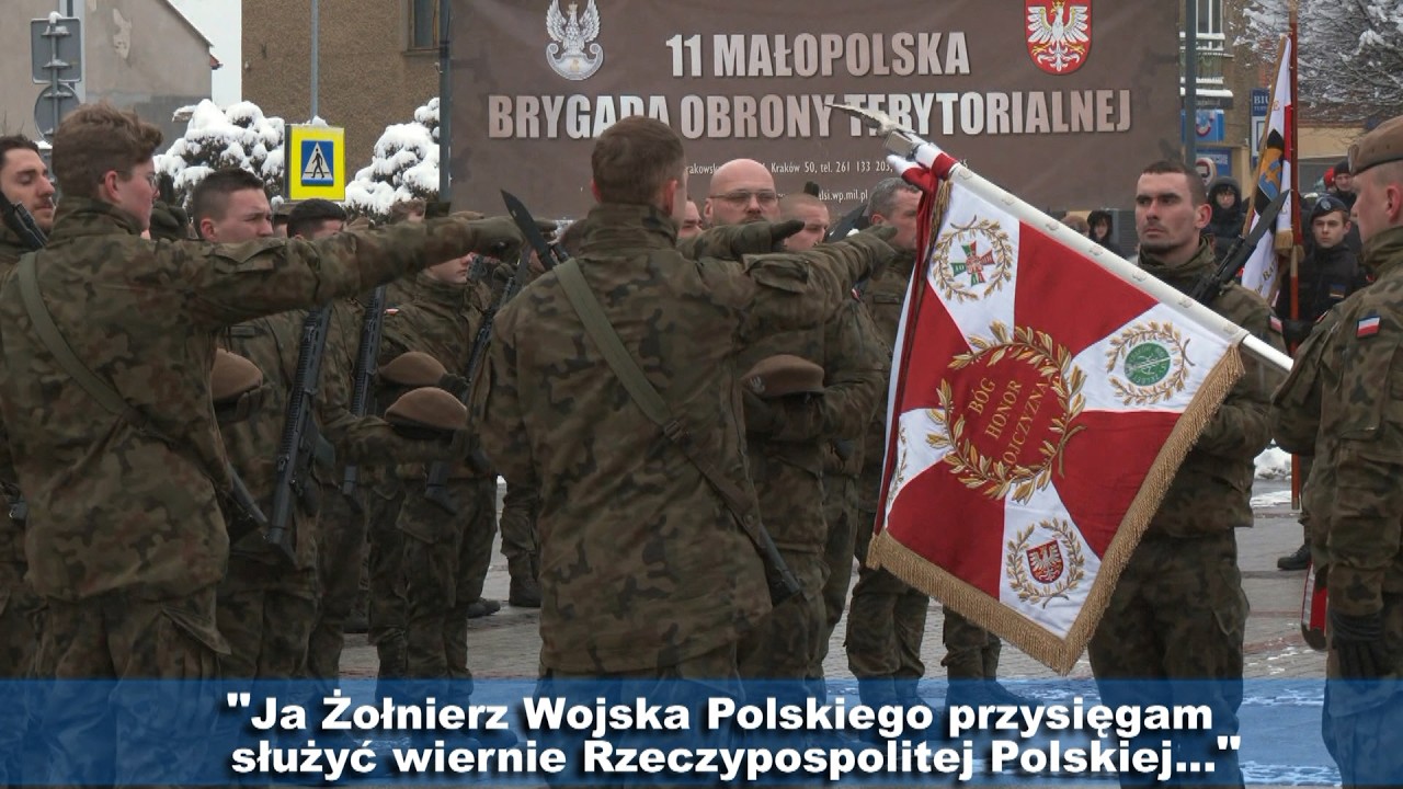 TV POWIAT - Przysięga Wojskowa na Rynku w Trzebini