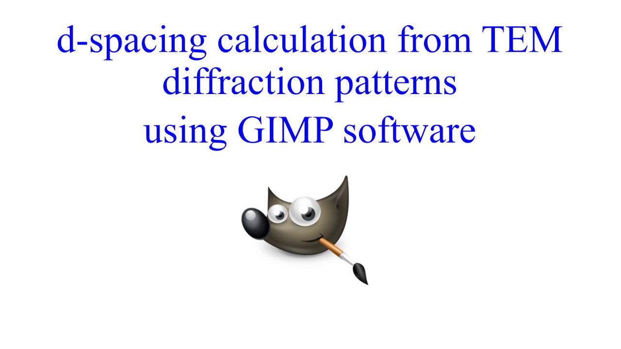How to calculate d spacing (TEM-SAD) using GIMP