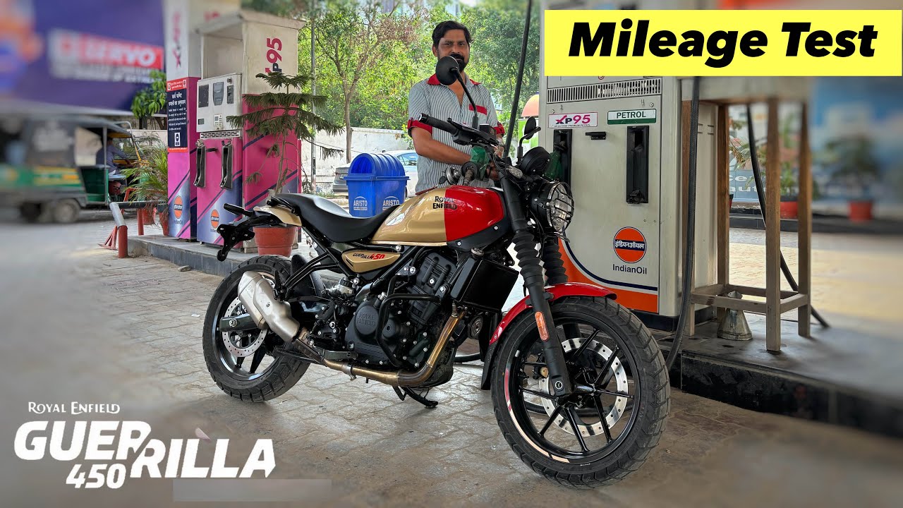Royal Enfield Guerrilla 450 Mileage Test: City + Highway Test ! Better Than Himalayan 450 !