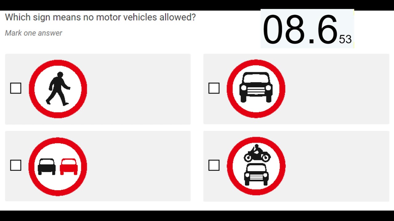 7. Теоретический экзамен DVLA 2023 (Тест по дорожным знакам 2) Экзамен по теории вождения - Прове...