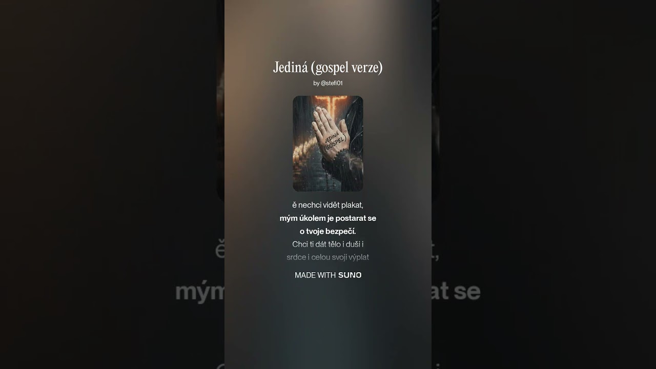 Stefi-Jediná(gospel)#tiktok #love #viral #rnb #viralvideo#heart#ai#youtube#youtuber#pain #lovemusic