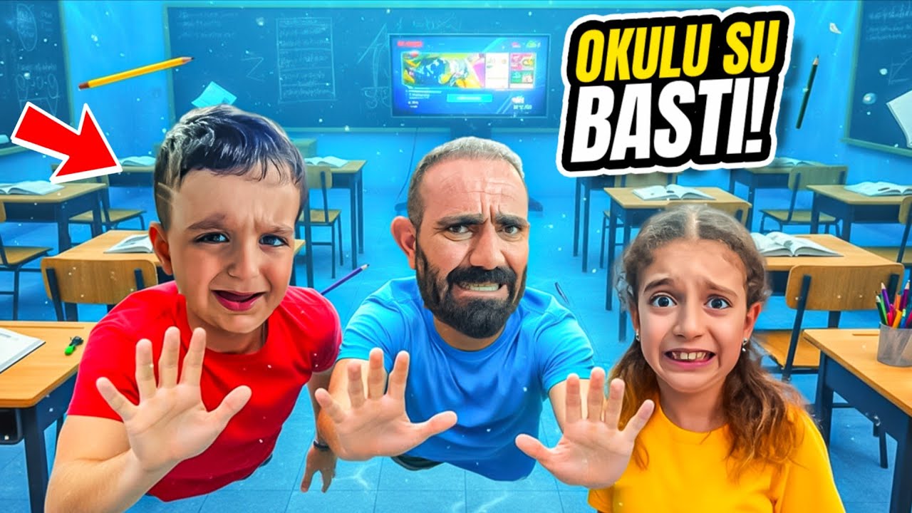POYRAZ ELİFİN OKULUNU SU BASTI!!HERŞEY SULAR ALTINDA KALDI!!