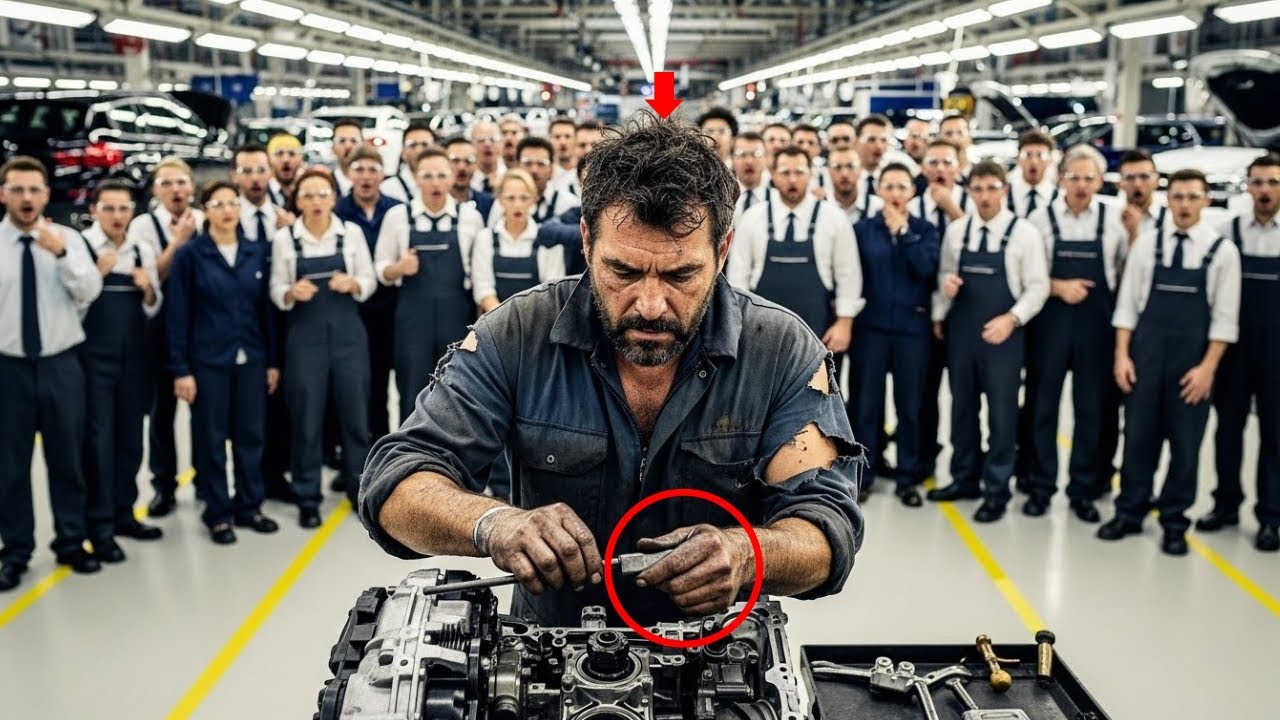 Un mecánico harapiento llegó a BMW... resolvió lo que 40 ingenieros no pudieron en semanas.