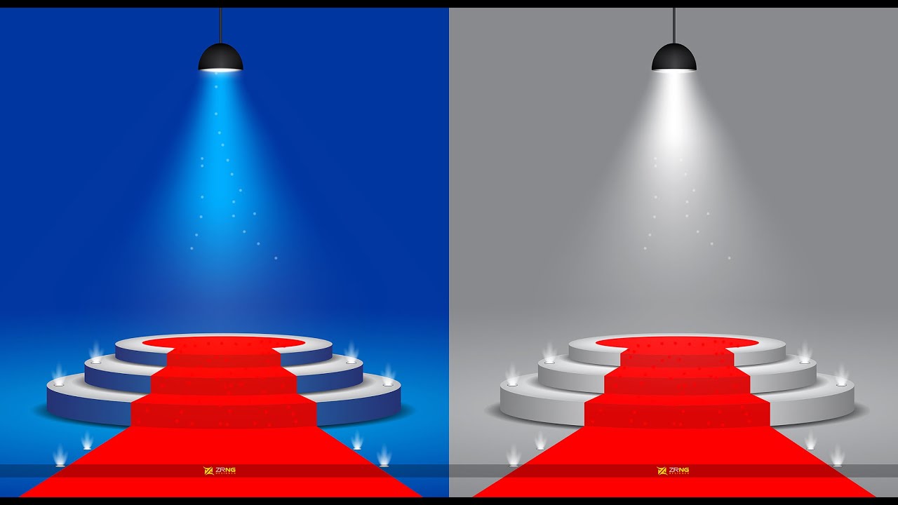 adobe illustrator tutorial | Stage podium with lighting