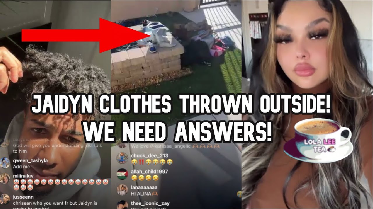 JaidynAlexis clothes thrown outside! Not her choice to leave! 12.05.2023