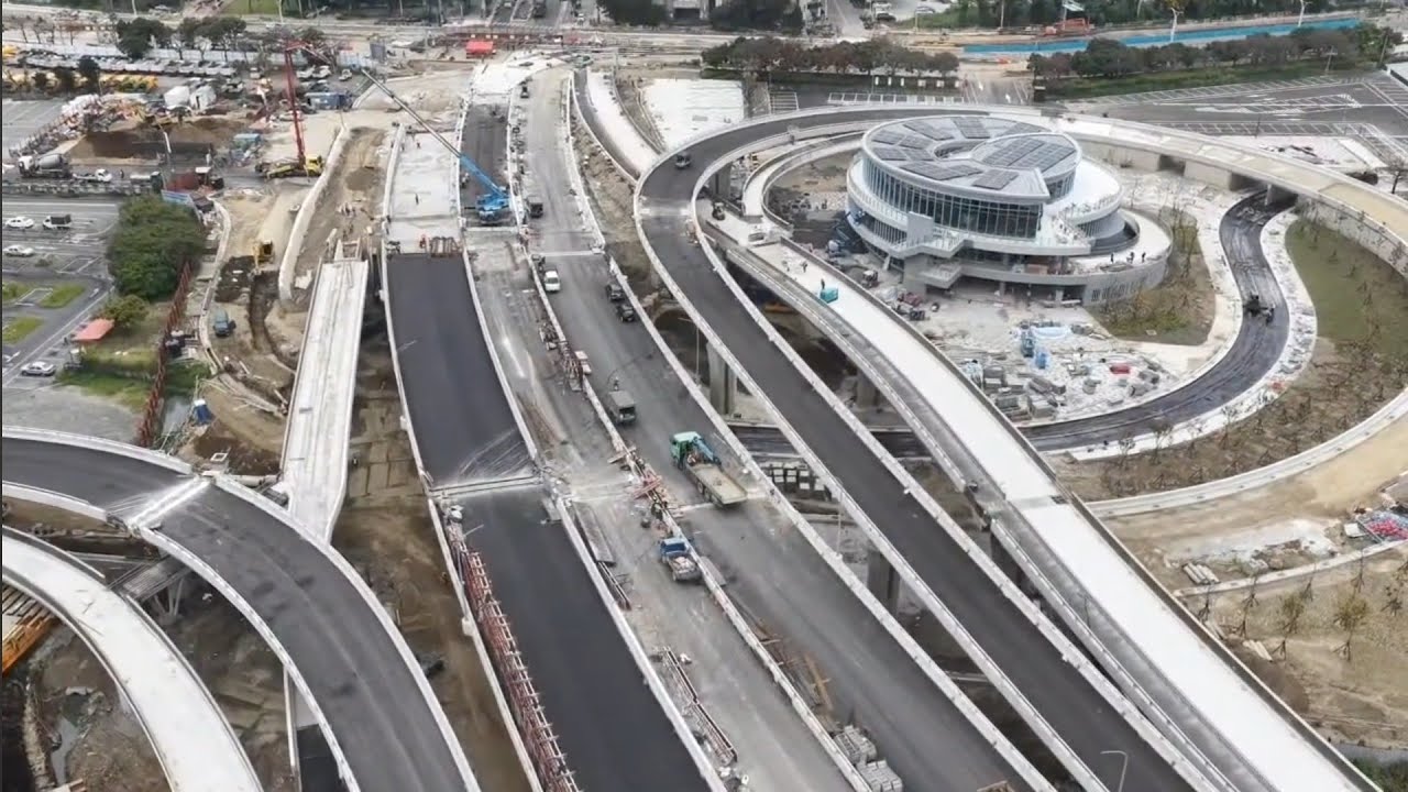 2026.03.21  淡江大橋   各區施工概況觀察 空拍 LIVE 直播