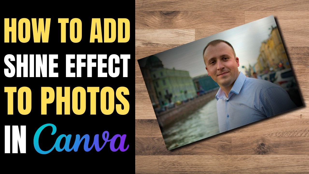 How to add SHINE EFFECT to photos in Canva | Gradient Blending Technique!
