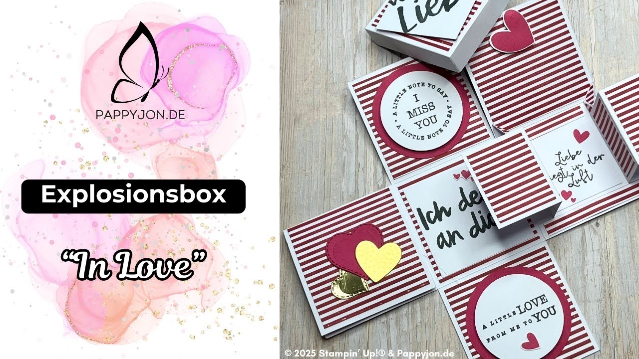 Explosionsbox „In Love“ | Liebevolle DIY Geschenkidee ❤️ | Valentinstag | Hochzeit | Hochzeitstag