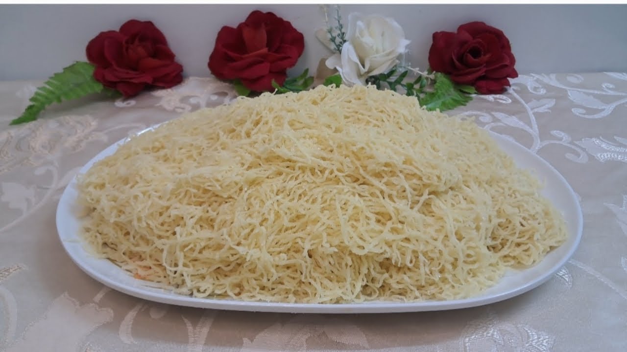 طريقه عمل القدوسيه أو المخروطه الصعيدى💫 بطريقه سهله وبسيطه ❗اللى هيشوفها هيفتكرها كنافه مش قدوسيه👍