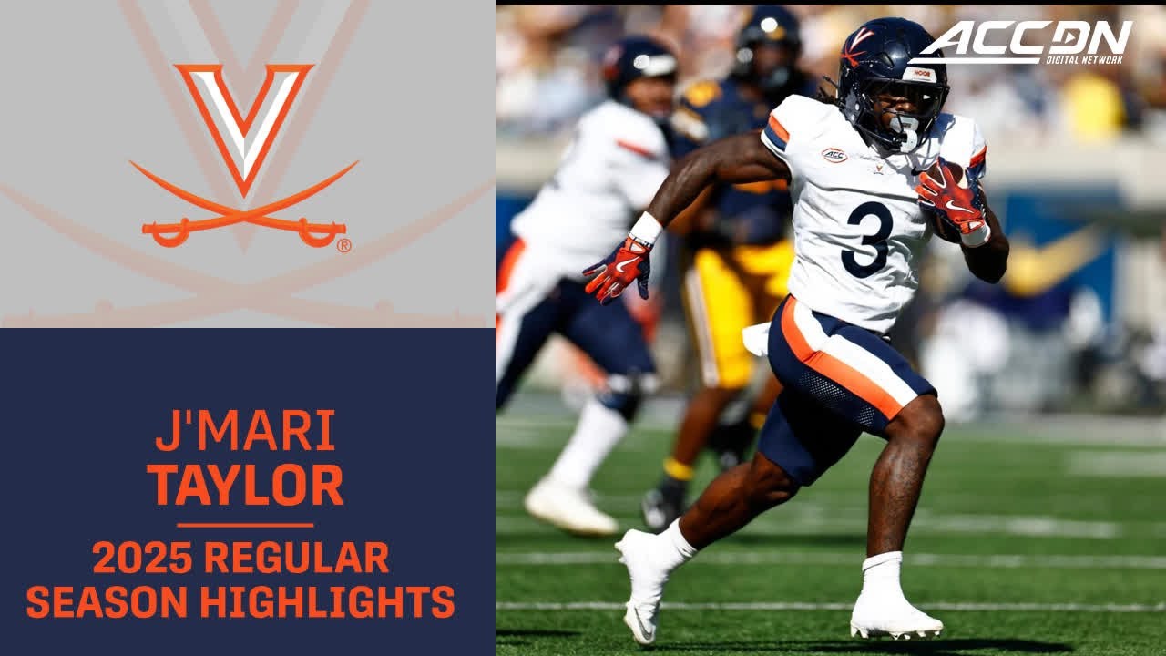 J'Mari Taylor 2025 Regular Season Highlights | Virginia RB