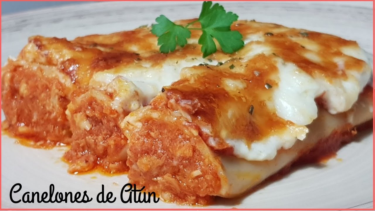 CANELONES DE ATUN FACIL, SENCILLA Y RAPIDA