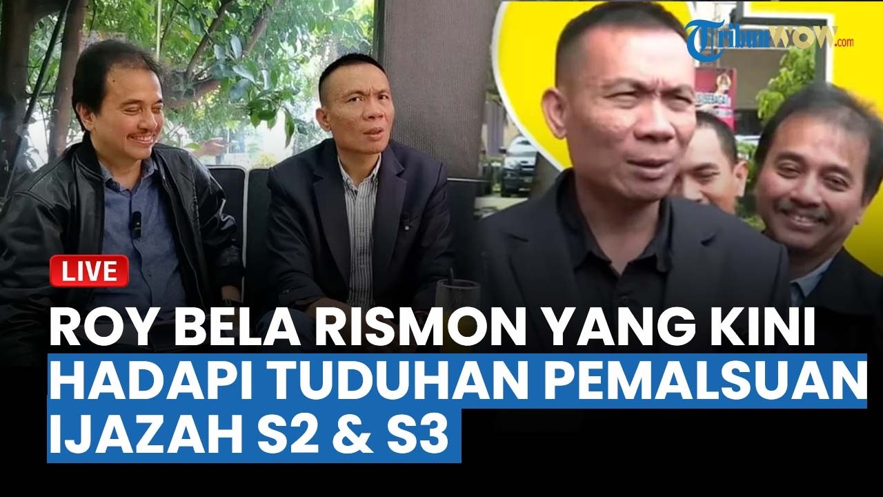 🔴Masih Anggap Sahabat, Roy Suryo Bela Rismon yang Kini Hadapi Tuduhan Pemalsuan Ijazah S2 dan S3